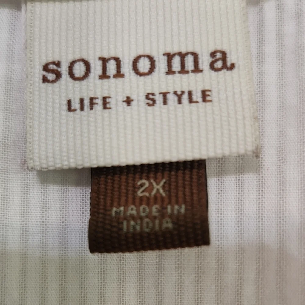 Women's White Ruffled Blouse - Picture 7 of 9